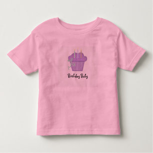 T-shirt Pour Les Tous Petits Bébé Cupcake avec bougies