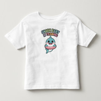T-shirt Pour Les Tous Petits Bébé requin en formation |