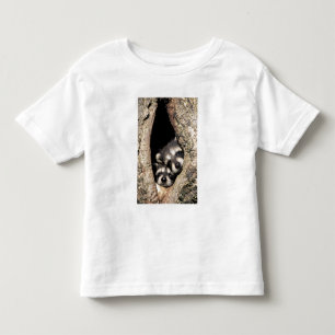 T-shirt Pour Les Tous Petits Bébés ratons laveurs dans la cavité d'un arbre Pro