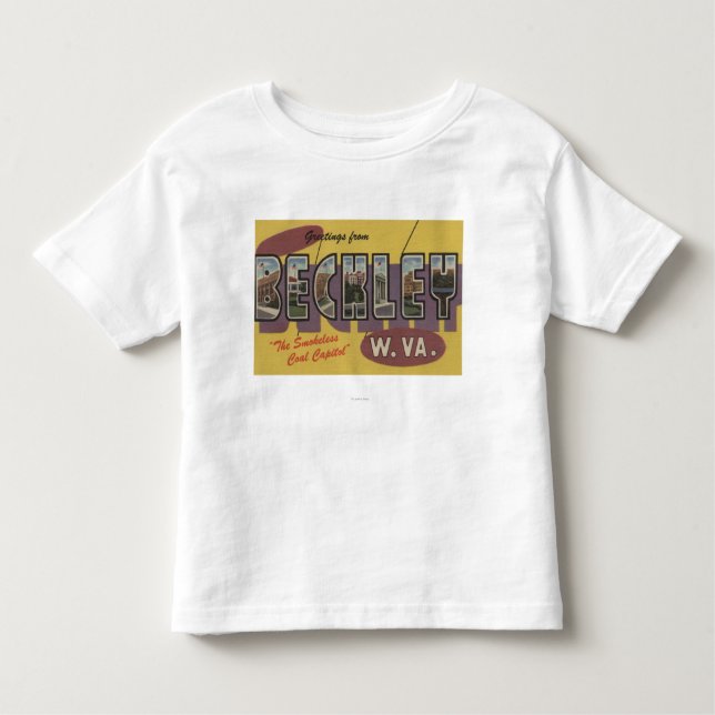 T-shirt Pour Les Tous Petits Beckley, la Virginie Occidentale - grandes scènes (Devant)