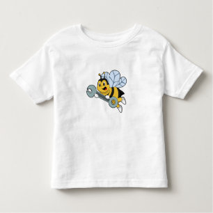 T-shirt Pour Les Tous Petits Bee as Mechanic with Wrench