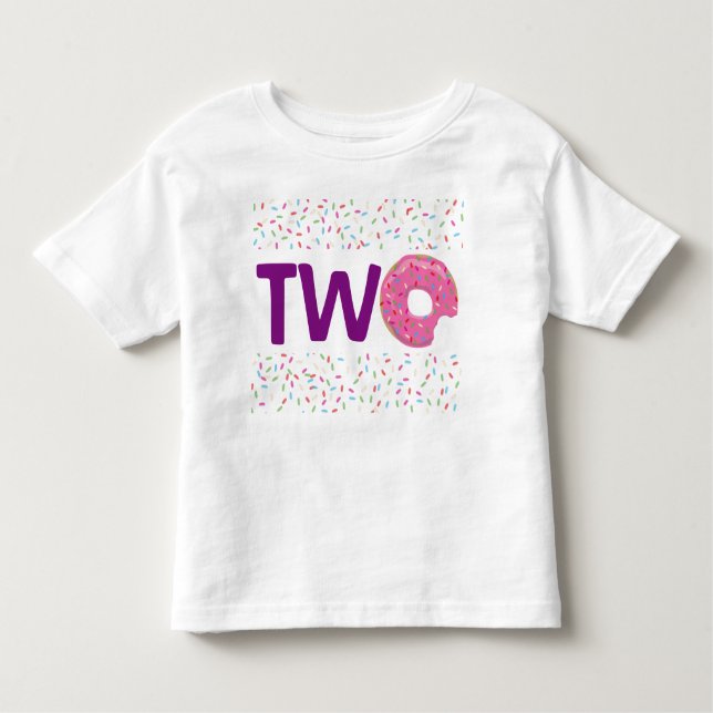 T-shirt Pour Les Tous Petits Beignet DEUX (Devant)