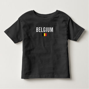 T-shirt Pour Les Tous Petits Belgium Flag - Patriotic Flag