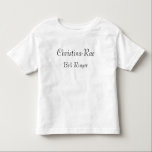 T-shirt Pour Les Tous Petits "Bell Ringer" avec nom<br><div class="desc">Un grand souvenir pour votre sonnerie,  à porter lors de tout rassemblement associé à votre jour de mariage. *Customisez à votre goût en ajoutant le nom propre. Vous pouvez également modifier la couleur du texte.</div>