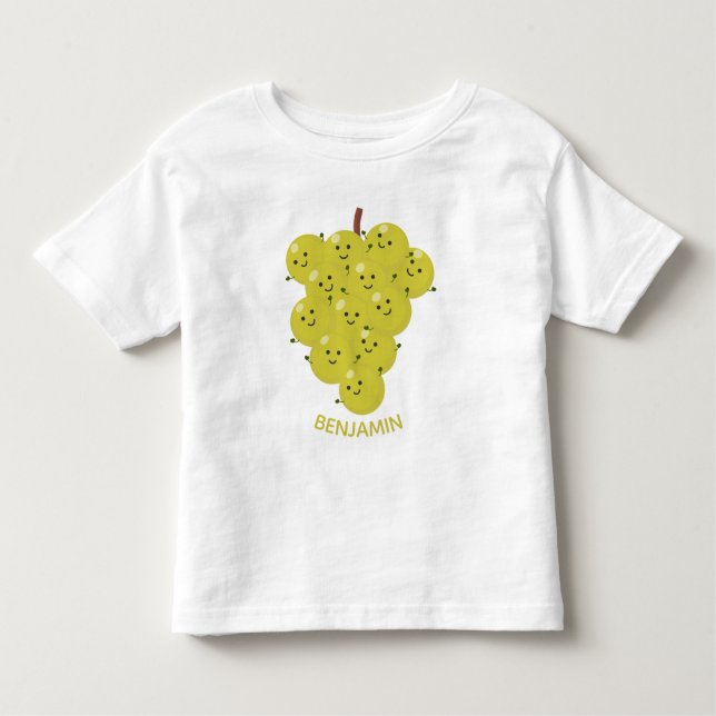 T-shirt Pour Les Tous Petits Belle bande de raisins amusante illustration (Devant)