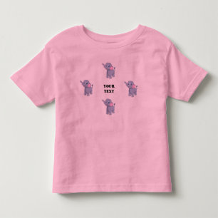 T-shirt Pour Les Tous Petits Belle jolie apparence Elelphant image Votre texte