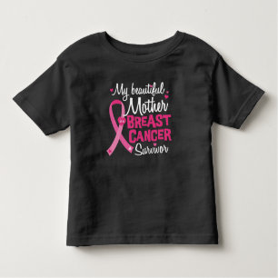 T-shirt Pour Les Tous Petits Belle maman Mère Cancer du sein Survivant