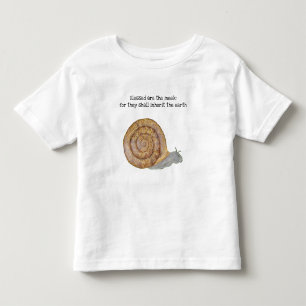 T-shirt Pour Les Tous Petits Béni sont les Meek Snail Toddler T-shirt