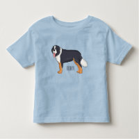 Bernese mountain dog cartoon illustration
