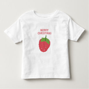 T-shirt Pour Les Tous Petits Berry Christmas Raspberry Fruit Design