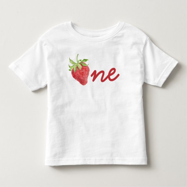 T-shirt Pour Les Tous Petits Berry premier anniversaire fraise 1er anniversaire (Devant)
