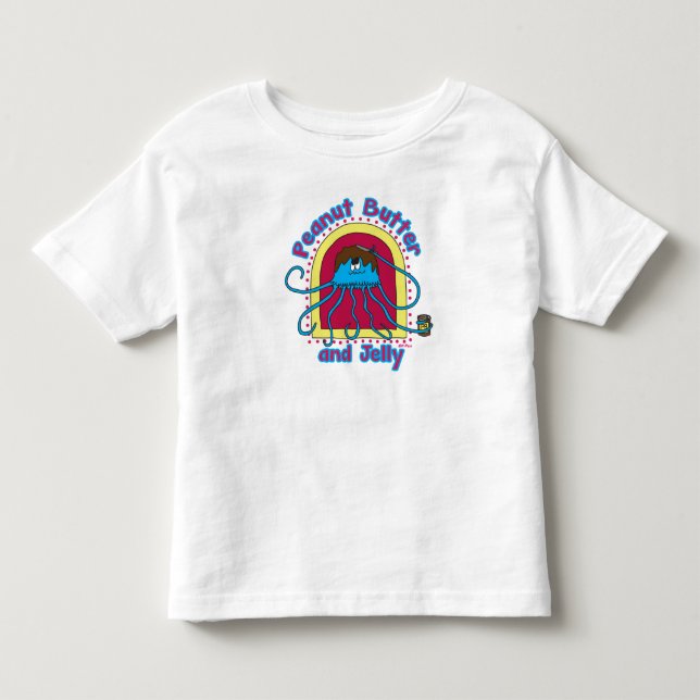 T-shirt Pour Les Tous Petits Beurre d'arachide et méduses (Devant)