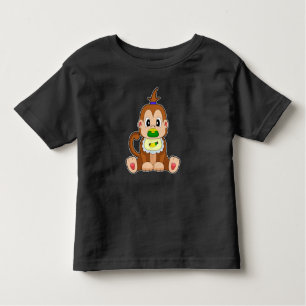 T-shirt Pour Les Tous Petits Bib de singe banane pacificateur