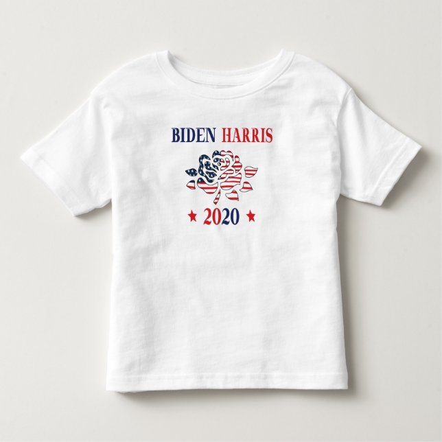 T-shirt Pour Les Tous Petits Biden Harris 2020 (Devant)