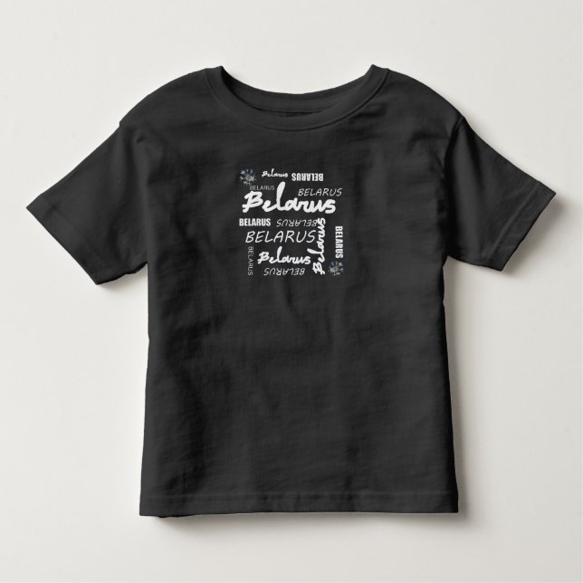 T-shirt Pour Les Tous Petits Biélorussie Fleur nationale de maïs (Devant)