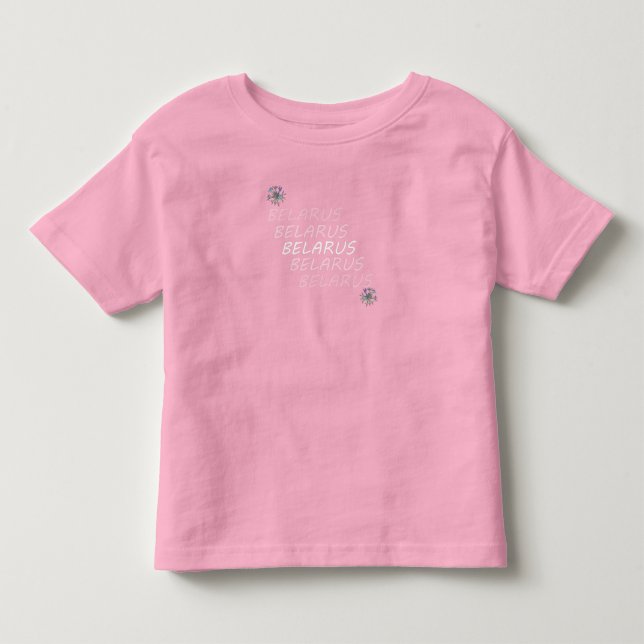 T-shirt Pour Les Tous Petits Biélorussie Fleur nationale de maïs (Devant)