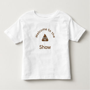 T-shirt Pour Les Tous Petits Bienvenue au Poo Emoji Show Funny