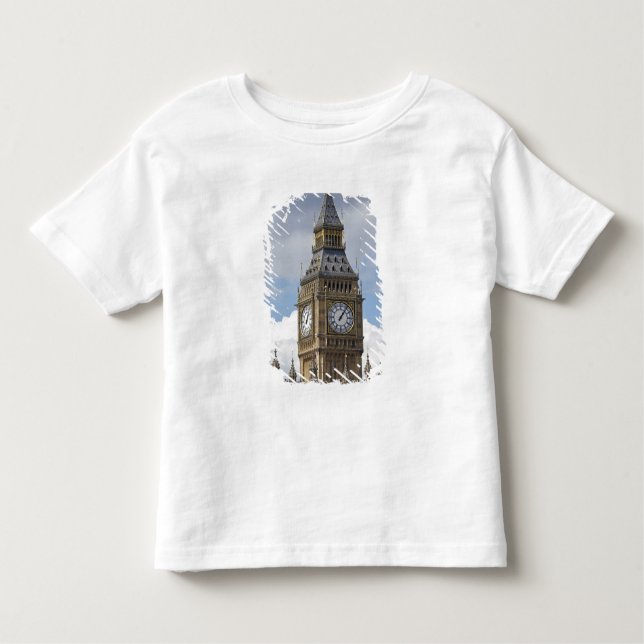 T-shirt Pour Les Tous Petits Big Ben et Chambres du Parlement, Londres, (Devant)