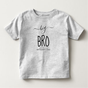 T-shirt Pour Les Tous Petits Big Bro   Nouveau bébé personnalisé Faire-part amu