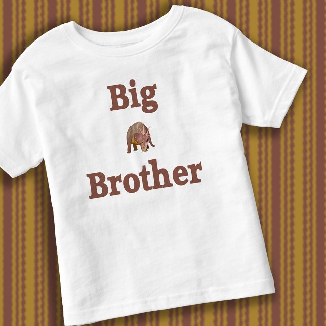 T-shirt Pour Les Tous Petits Big Brother Dinosaur (Big Brother Dinosaur Toddler T-shirt)