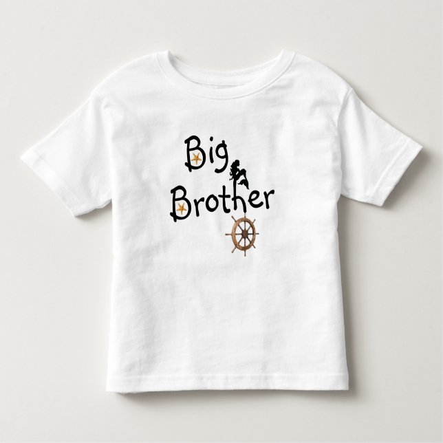 T-shirt Pour Les Tous Petits Big Brother nautique sans Starfish (Devant)