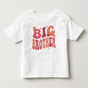 T-shirt Pour Les Tous Petits Big Brother Orange Super Fall