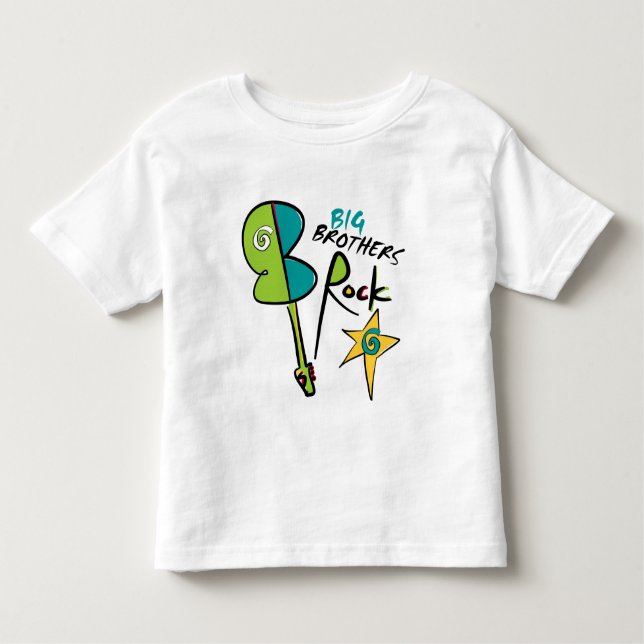 T-shirt Pour Les Tous Petits Big Brothers Rock ! (Devant)