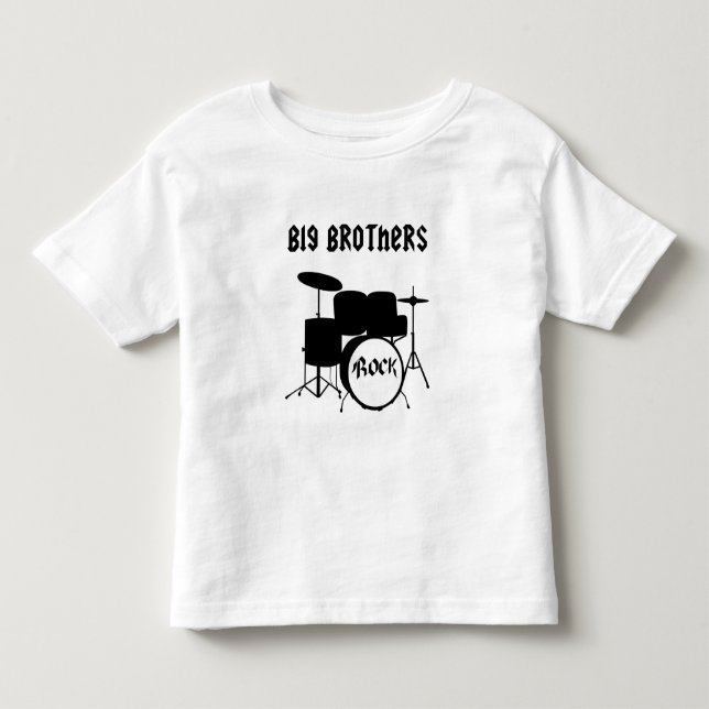 T-shirt Pour Les Tous Petits Big Brothers Rock ! (Devant)