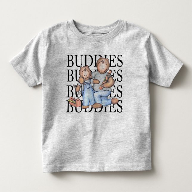 T-shirt Pour Les Tous Petits Big Buddy Little Buddy Carpenter (Devant)