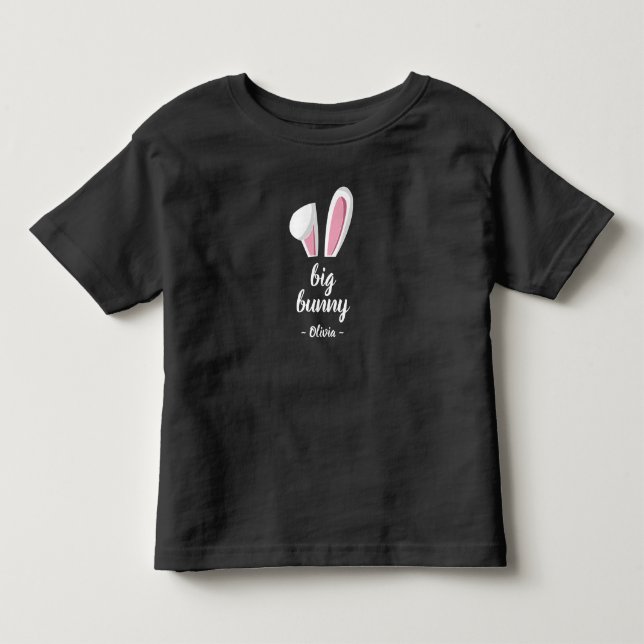 T-shirt Pour Les Tous Petits Big Bunny Ears Pâques (Devant)