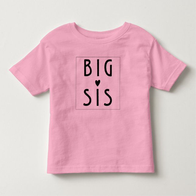 T-shirt Pour Les Tous Petits Big Sis (Devant)