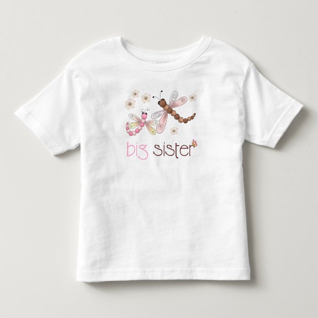 T-shirt Pour Les Tous Petits Big Sister Dragonfly (Devant)