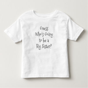 T-shirt Pour Les Tous Petits Big Sister New Baby Faire-part personnalisée