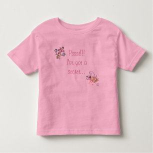 T-shirt Pour Les Tous Petits Big Sister Secret ; Grande soeur secret