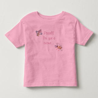 T-shirt Pour Les Tous Petits Big Sister Secret ; Grande soeur secret