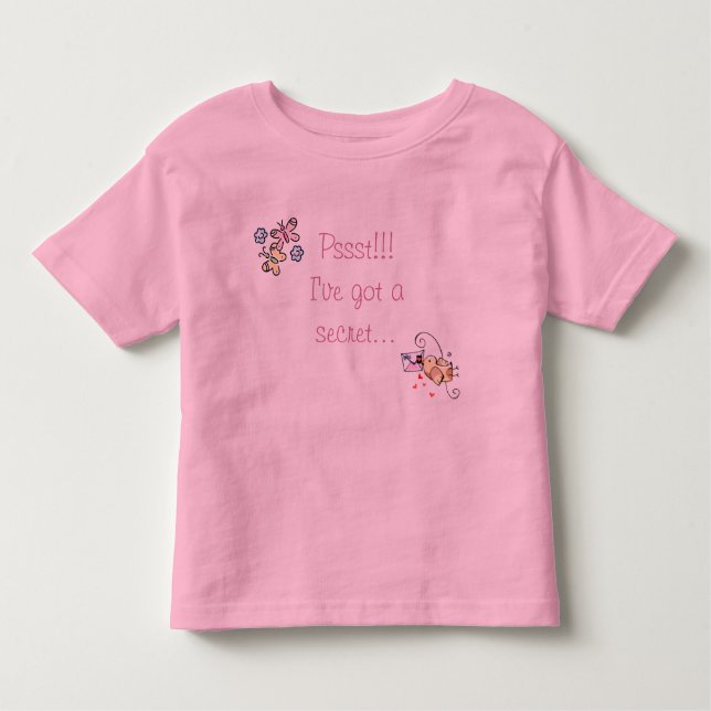 T-shirt Pour Les Tous Petits Big Sister Secret ; Grande soeur secret (Devant)