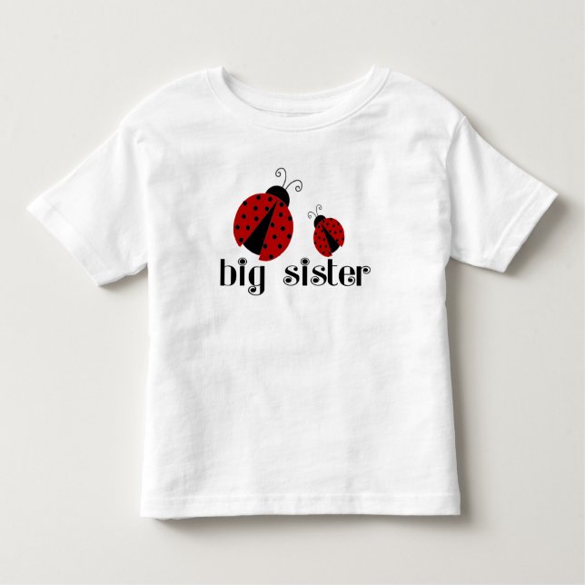 T-shirt Pour Les Tous Petits Big Soeur Ladybug (Devant)