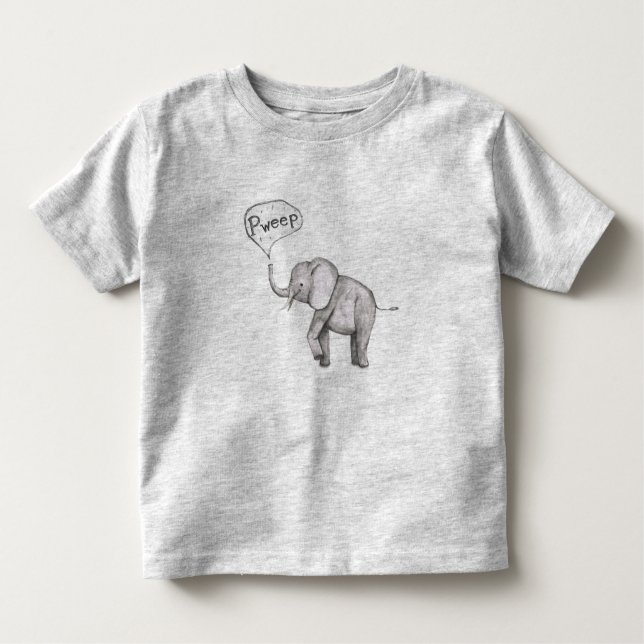 T-shirt Pour Les Tous Petits Bignon éléphant (Devant)