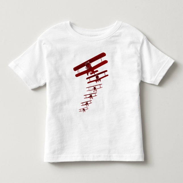 T-shirt Pour Les Tous Petits Biplane rétro (Devant)