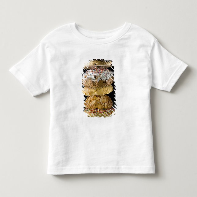 T-shirt Pour Les Tous Petits Biscuits dans une pile (Devant)