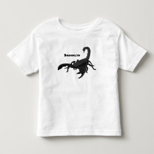 T-shirt Pour Les Tous Petits Black hungry scorpion