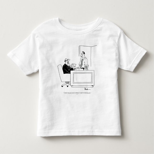 T-shirt Pour Les Tous Petits Blâme de bureau (Devant)