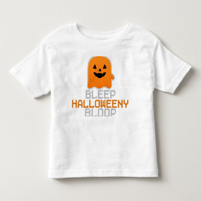 T-SHIRT POUR LES TOUS PETITS BLEEP HALLOWEENY BLOOP (Devant)