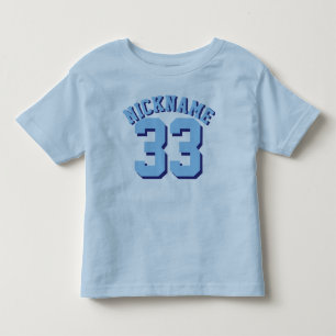 T-shirt Pour Les Tous Petits Bleu   Design Jersey Sport