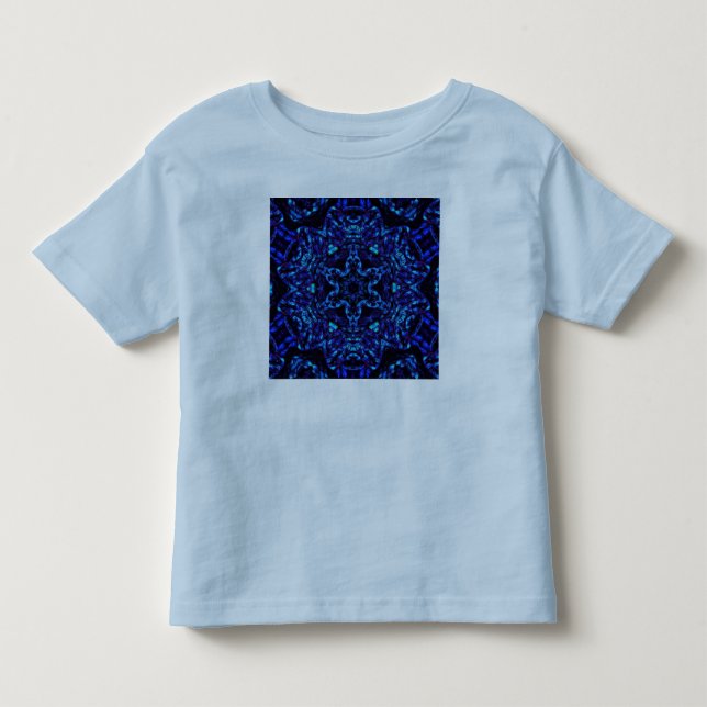 T-shirt Pour Les Tous Petits Bleu électrique (Devant)