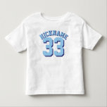 T-shirt Pour Les Tous Petits Bleu et blanc | Design Jersey Sport<br><div class="desc">Bleu et blanc | Sport Jersey Design ・ Toddler Fleece Sweatshirt</div>