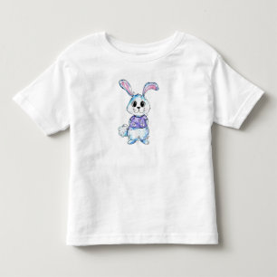 T-shirt Pour Les Tous Petits Bleu mignon et blanc