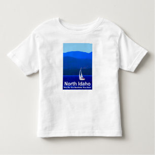 T-shirt Pour Les Tous Petits Bleu nord de l'Idaho