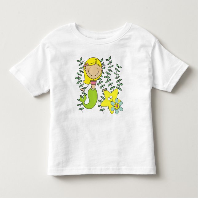 T-shirt Pour Les Tous Petits Blond Mermaid (Devant)