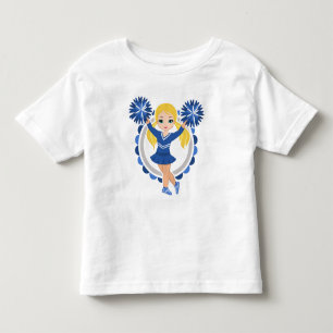 T-shirt Pour Les Tous Petits Blonde bleue de pom-pom girl - acclamation